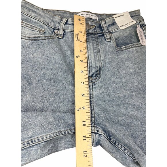 Marc New York Womens Light Wash High-Rise Skinny Jeans Size 4 - Picture 13 of 13